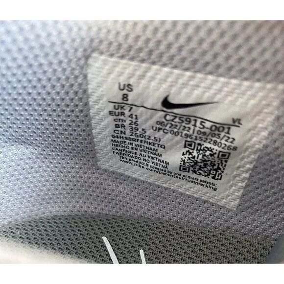 Nike Force Zoom Trout 8 Pro Metal Baseball Cleats Men’s Sz 8 Gray CZ5915-001 - Picture 10 of 10